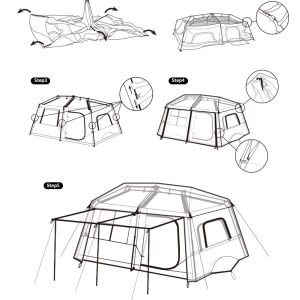 Alternative view of Thuê lều Camping Khe Sanh 8 người – Naturehike Village 13